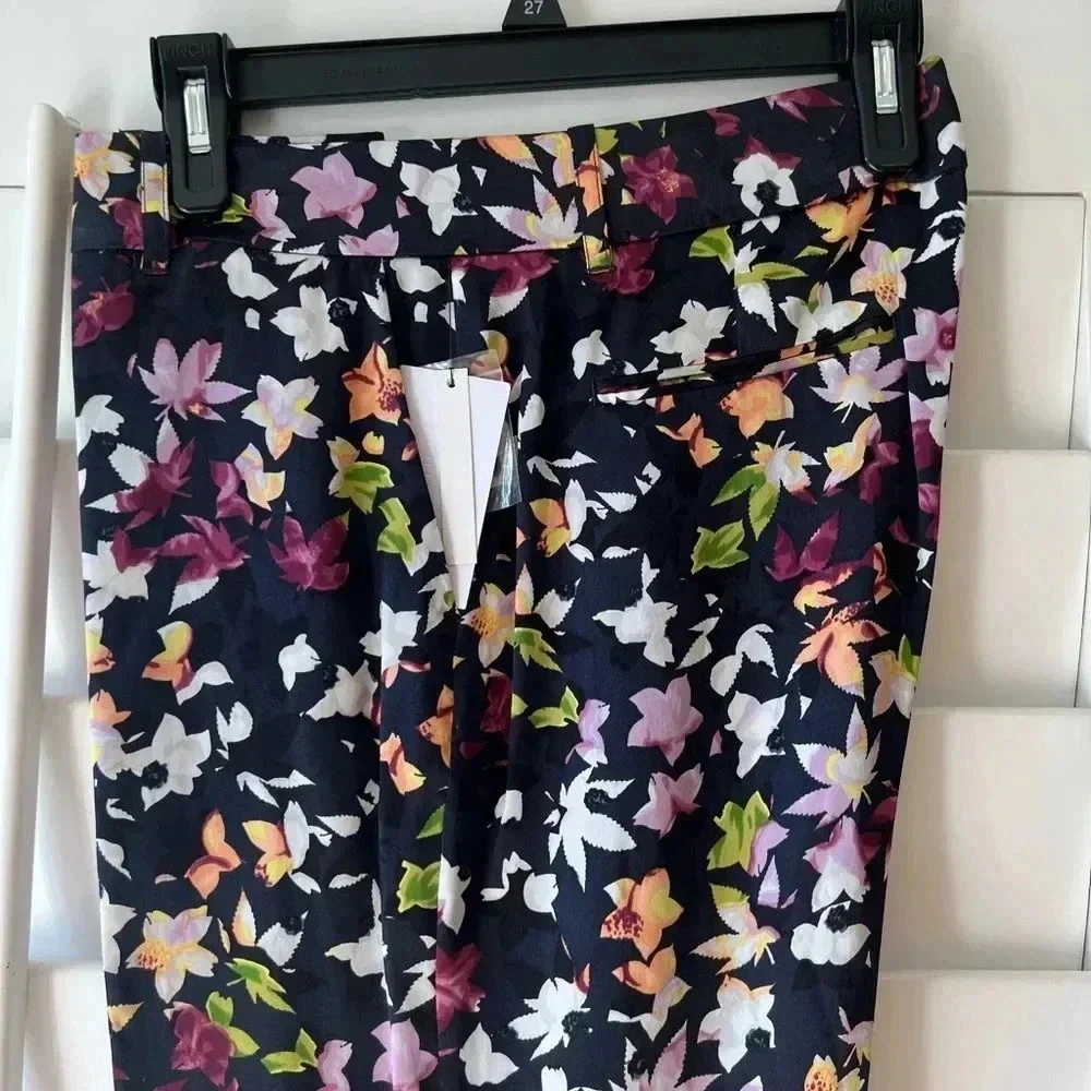 EQUIPMENT FEMME NWT Silk Florence Print Side Slit Trousers Pants - Picture 7 of 10